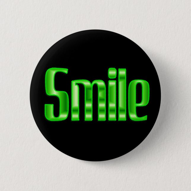 smile 2 inch round button (Front)