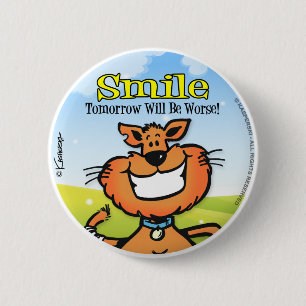 Smile 2 Inch Round Button