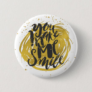 Smile 2 Inch Round Button