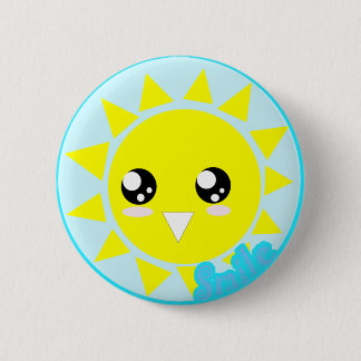Smile 2 Inch Round Button