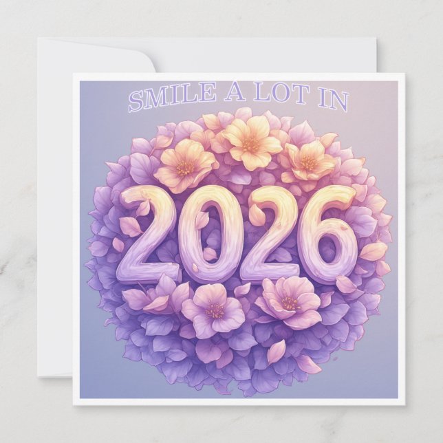 Smile a lot in 2026 card (Front)