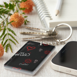 Smile And Be Happy Keychain