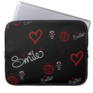 Smile And Be Happy Laptop Sleeve