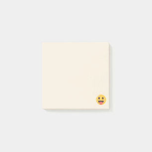 Smile and Tongue Out Emoji Post-it Notes
