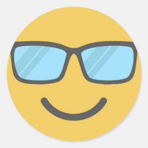 Smile Aufkleber Classic Round Sticker