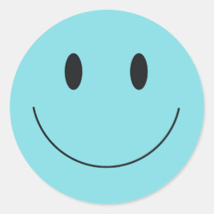 Smile Aufkleber Classic Round Sticker