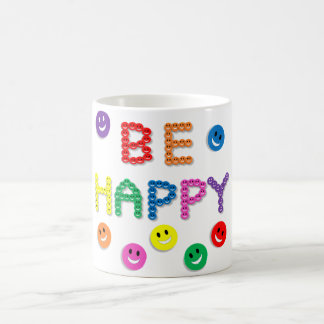 Smile Be Happy Face Fun Funny Happiness Coffee Mug