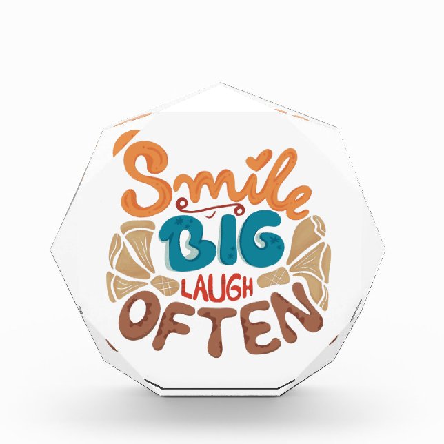 Smile Big Laugh Often: Joyful  Photo Block (Front)