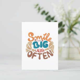 Smile Big Laugh Souvent Carte Postale
