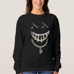 Smile Bitcoin Chain Crypto Blockchain Money Crypto Sweatshirt