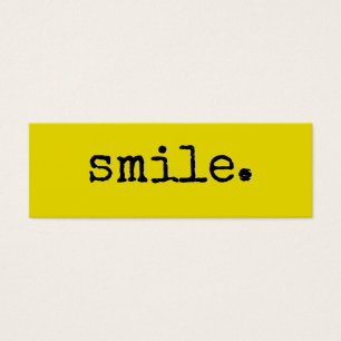 Smile Black Yellow Typographie