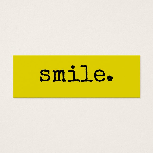 Smile Black Yellow Typographie (Devant)