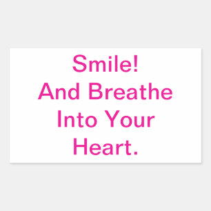 Smile Breathe Yoga Hankamer Artjunkhaus Peace Life Sticker