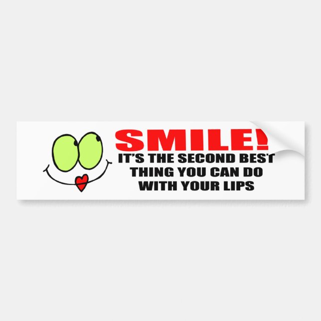 Smile Bumper Sticker (Front)