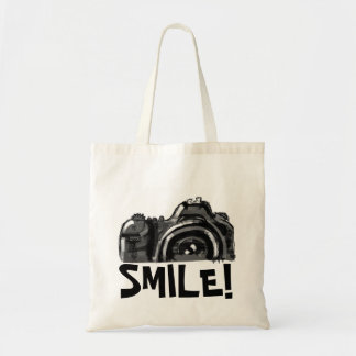 Smile Can Camera Tote Bag