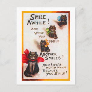 Smile Cats, Louis Wain Postcard
