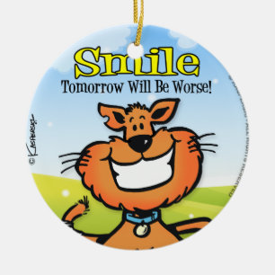 Smile Ceramic Ornament