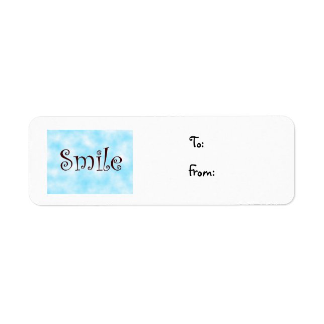 Smile-christmas label (Front)