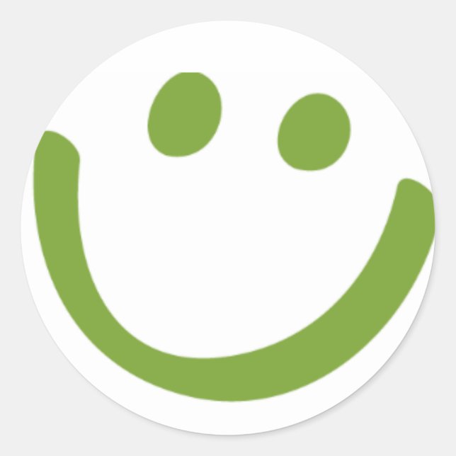 Smile! Classic Round Sticker (Front)