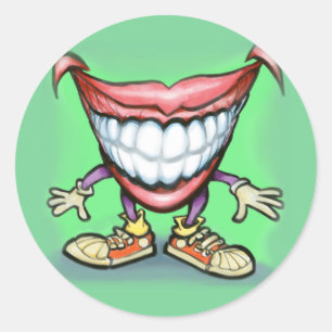 Smile Classic Round Sticker