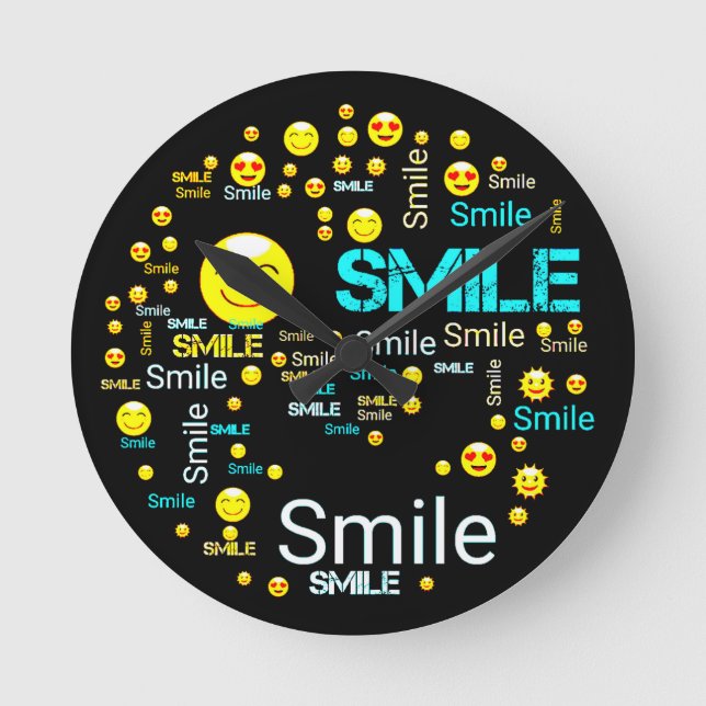 Smile Clock Fanart Walls of Fame Home or Office (Front)