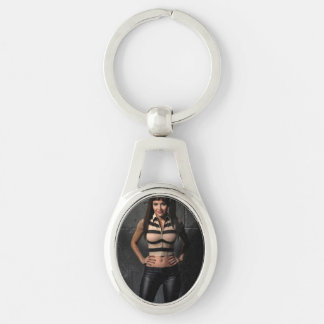 Smile Corner metal keychain
