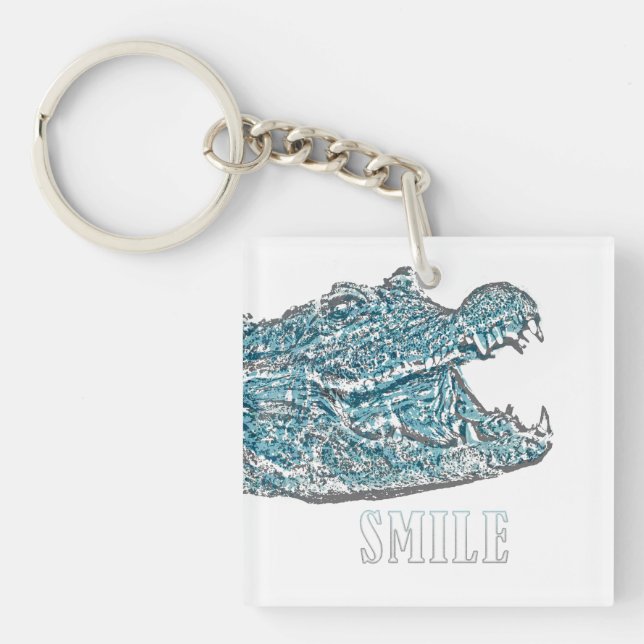 Smile Crocodile  Keychain (Front)