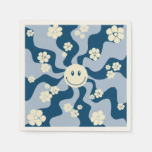 Smile - Dark Blue, Light Blue and Cream