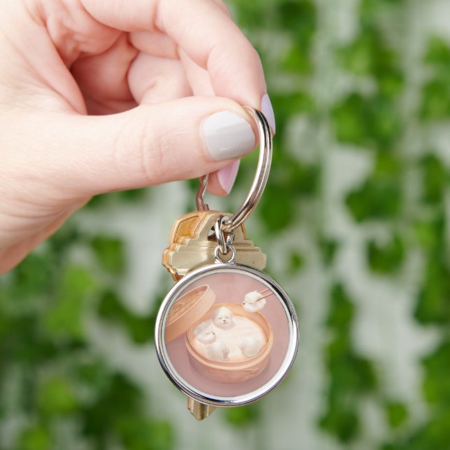 Smile Dog – Xiao Long Bao Delight Keychain (Hand)