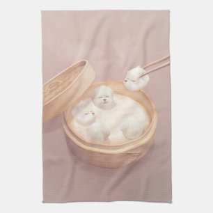Smile Dog – Xiao Long Bao Delight Kitchen Towel