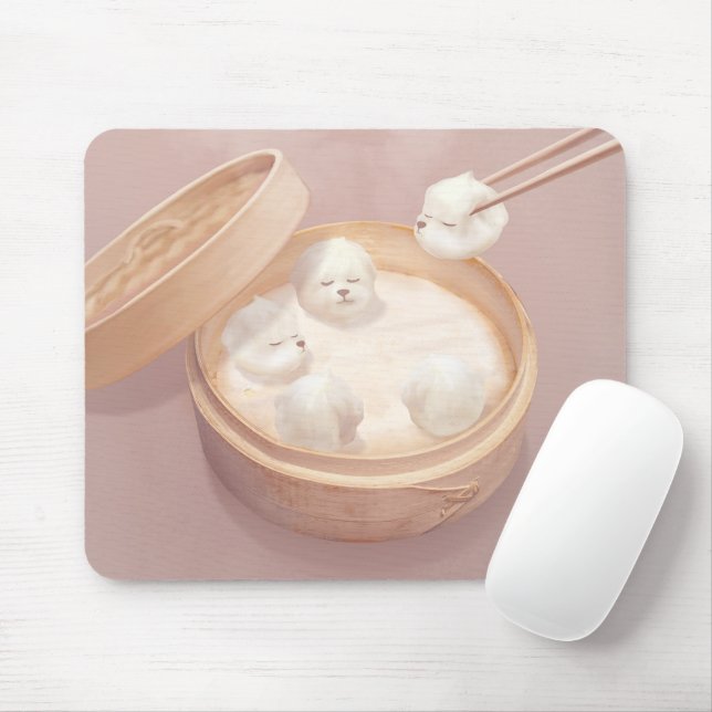 Smile Dog – Xiao Long Bao Delight Mouse Pad (With Mouse)