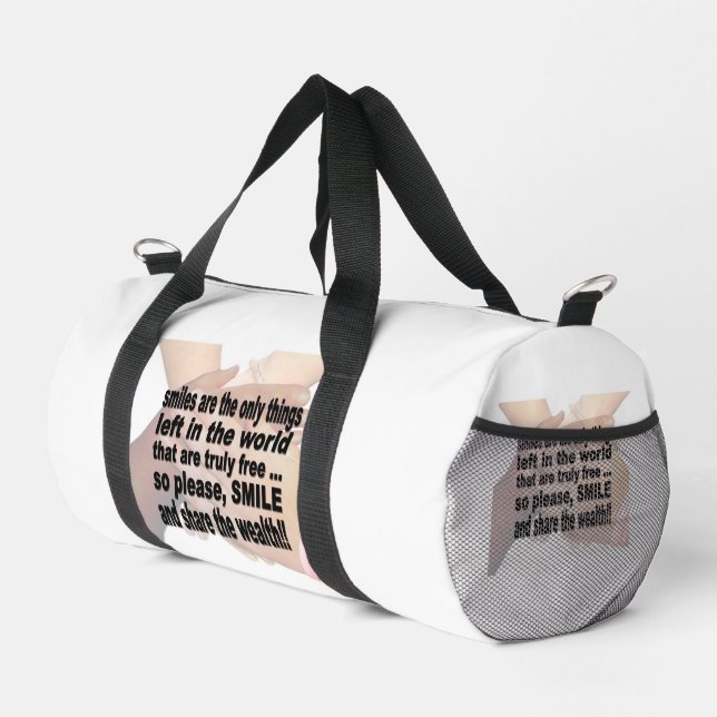 Smile  duffle bag (Right Corner)