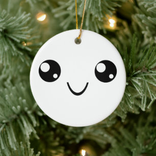 Smile Face Ceramic Ornament