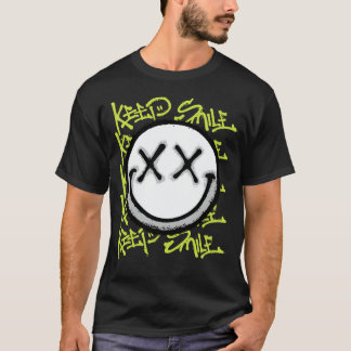 Smile Face Crossed Eyes streetwear T-Shirt