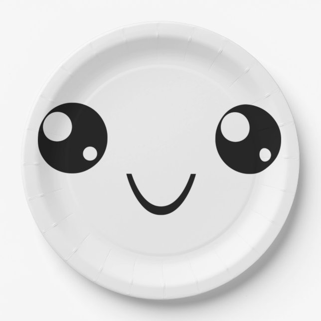 Smile Face Paper Plate (Front)