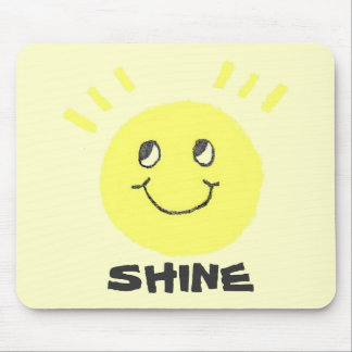 Smile Face Shine Mouse Pad