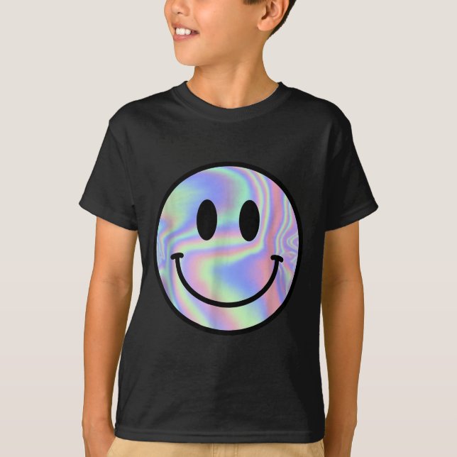 Smile Face Shirt Happy Smiling Face Rave Edm Music (Front)