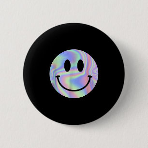 Smile Face Shirt Happy Smiling Face Rave Edm Music 2 Inch Round Button