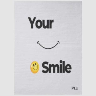 Smile Face Tissue Paper –Spread cute Positivity