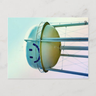 Smile Face Water Tower, Elroy, TX Postcard