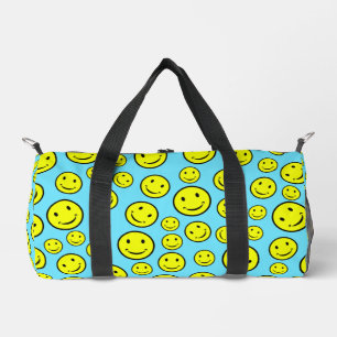 Smile Faces Design Duffle Bag