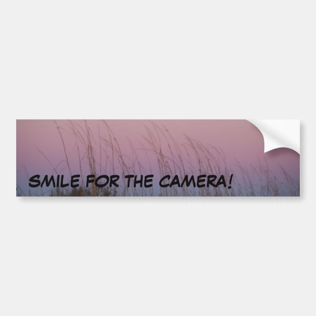 Smile for the Camera! Bumper Sticker (Front)