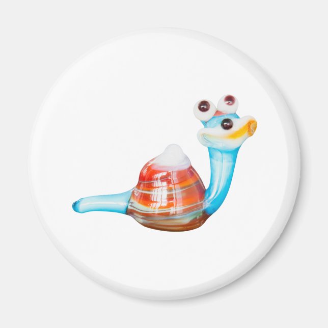 SMILE GLASS SNAIL MAGNET (Front)