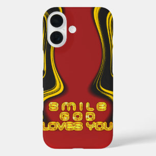 Smile God Loves You Customize Product iPhone 16 Case