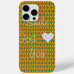 Smile, God Loves You (Rasta Chequered Edition) iPhone 15 Pro Max Case