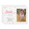 Smile Happy Face Photo Birthday Invitation