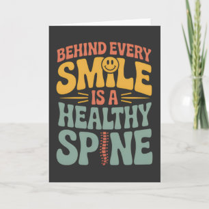 Smile Healthy Spine Chiropractor Quote Design Card