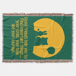 Smile, hope, courage throw blanket