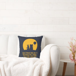 Smile, hope, courage throw pillow