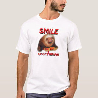 smile if you are vegetarian T-Shirt